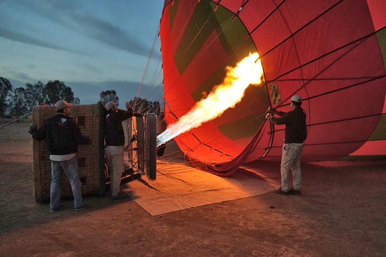 Preparing a Hot Air Balloon