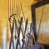 Czech Republic - Prague Castle - Long Pikes and balls in Golden Lane armoury museum