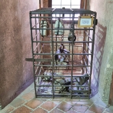 Czech Republic - Prague Castle - Extreme solitary confinement torture cage, in Golden Lane armoury museum