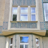 "Jewish" building in Old Town Prague, Czech Republic