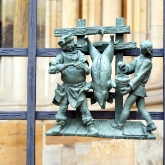 Detail on gate, St Vitus Cathedral, Prague Castle, Czech Republic