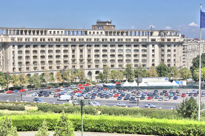 View from Ceausescu Palace, Bucharest, Romania