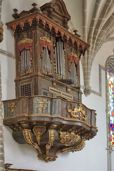 Inside the Church of St Francis, Evora, Portugal