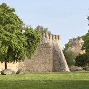14th century city walls around the old city of Evora