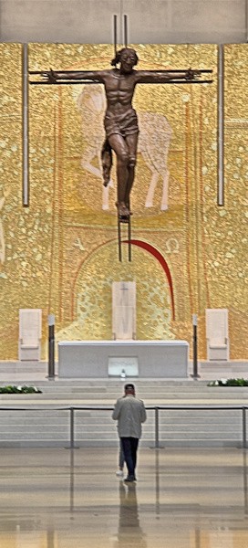 Inside the Basilica of the Holy Trinity