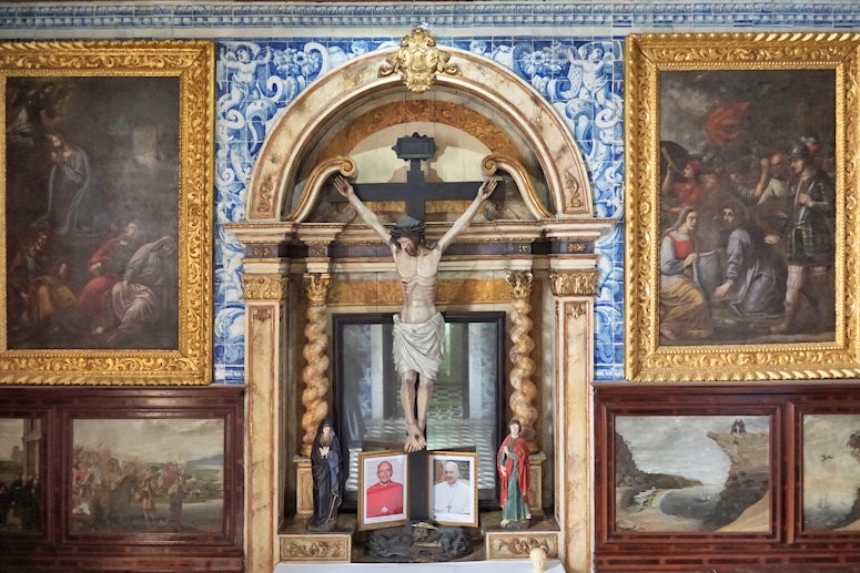 Inside the Church of Nazaré