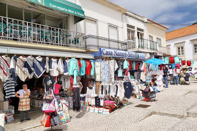 Sitio square, part of the town of Nazaré, central coast of Portugal