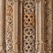 Detail of the carving in the unfinished chapel of the Batalha Monastery