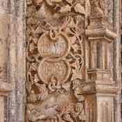 Detail of the carving in the unfinished chapel of the Batalha Monastery