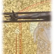 Inside the Basilica of the Holy Trinity - closeup of the gold leaf decoration