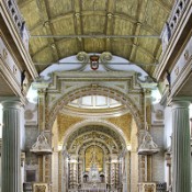 Inside the Church of Nazaré