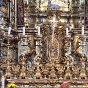 Inside the Church of Carmo