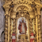 Inside the Cathedral of Porto, Portugal