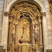 Inside the Cathedral of Porto, Portugal