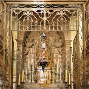 Inside the Cathedral of Porto, Portugal