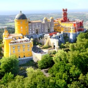 In the 18th century a monastery in this location was severely damaged by lightning, and reduced to ruins  by the Lisbon earthquake of 1755. 