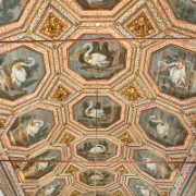 Inside Sintra Palace: the Swan Room