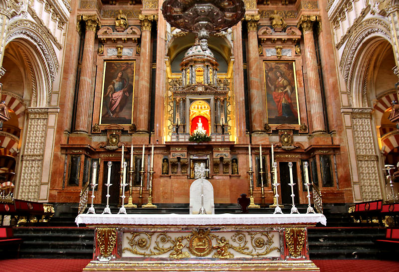 Cathedral Altar in the Great Mosque, Cordoba, Spain