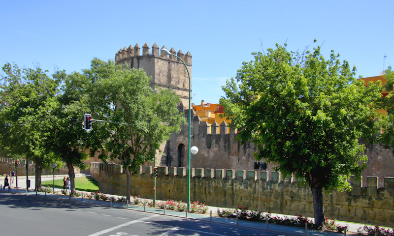 Medieval City Walls and Watch Tower, Seville, Spain