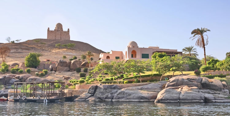 Along the Nile - Aga Khan's mausoleum at Aswan, Egypt