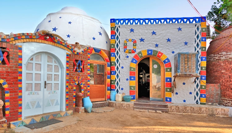 Along the Nile - Nubian Village at Aswan, Egypt