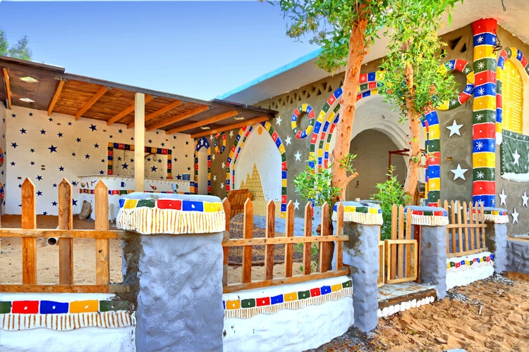 Along the Nile - Nubian Village at Aswan, Egypt