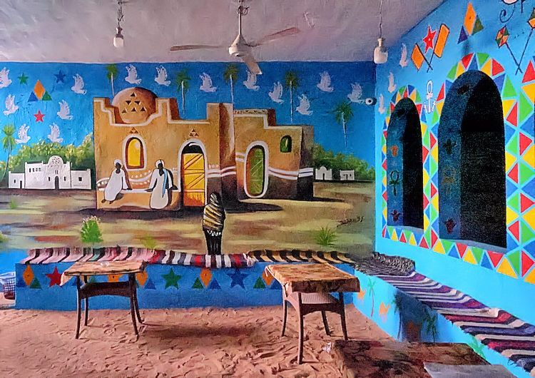 Along the Nile - Nubian Village at Aswan, Egypt