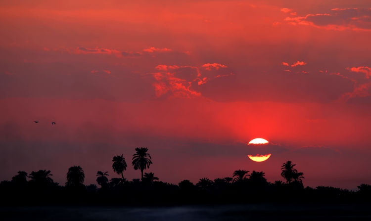Along the Nile - sunset, Egypt