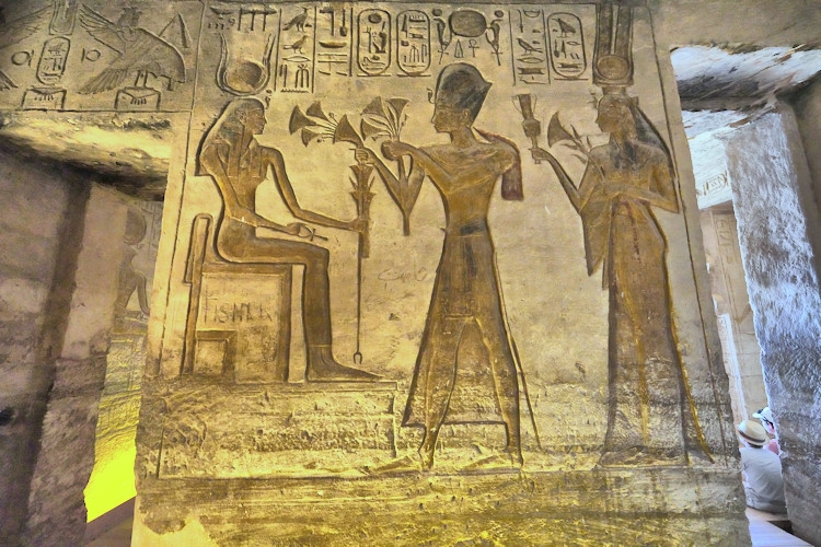 The temple of Ramesses II at Abu Simbel, Egypt